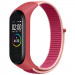 Ремешок Nylon New для Xiaomi Mi Band 3/4/5/6/7 (Pomegranate Red / Pink)