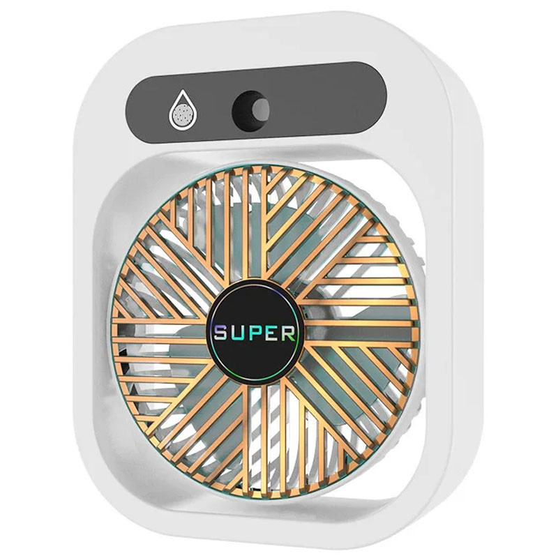 Настільний вентилятор Q8 з водяним охолодженням 1200 mAh (White)
