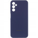 Чохол Silicone Cover Lakshmi Full Camera (AAA) with Logo на Samsung Galaxy A24 4G (Темно-синій / Midnight blue)