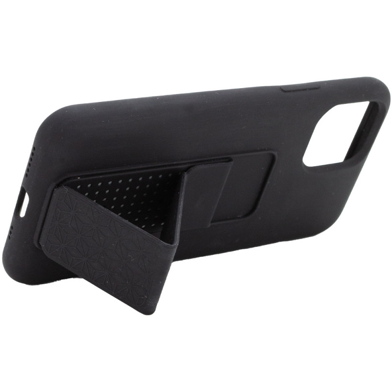 Уценка Чехол Silicone Case Hand Holder для Apple iPhone 11 Pro Max (6.5") (Эстетический дефект / Черный / Black) в магазине vchehle.ua