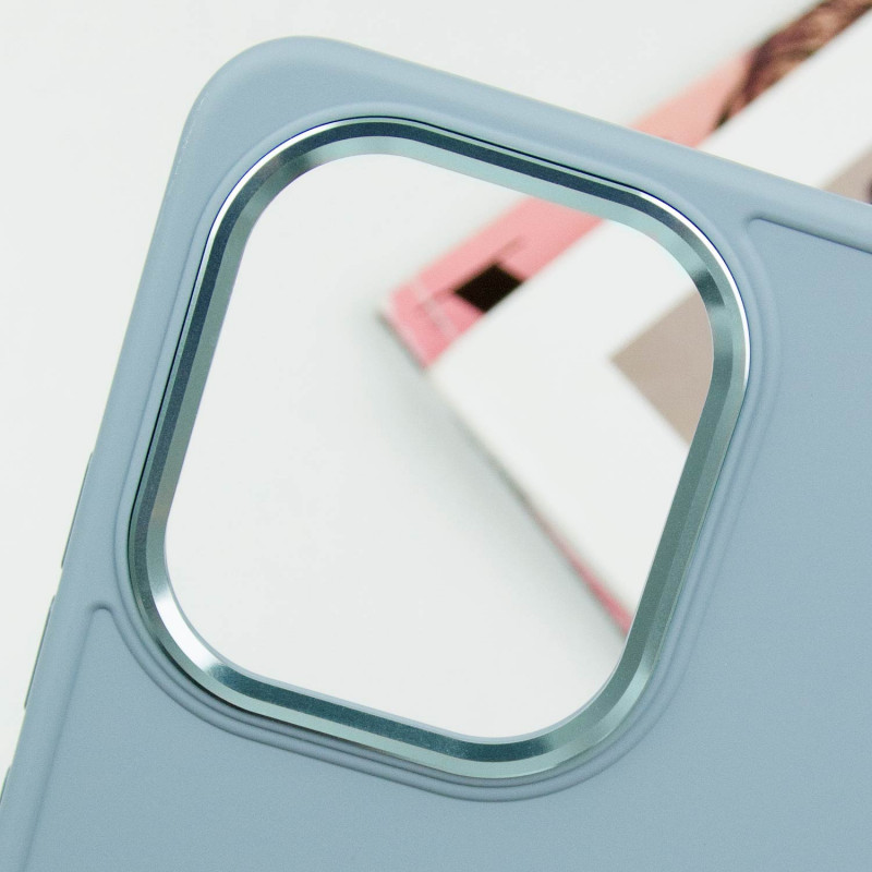 Фото TPU чехол Bonbon Metal Style для Xiaomi Redmi Note 13 4G (Голубой / Mist blue) в магазине vchehle.ua