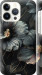 Чохол Чорні квіти на iPhone 13 Pro