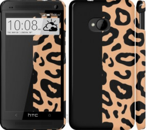 Чехол Пятна леопарда для HTC One M7