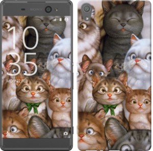 Чехол коты для Sony Xperia XA Dual