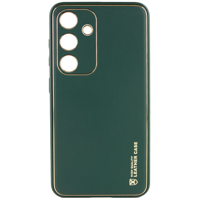 Кожаный чехол Xshield для Samsung Galaxy S23 (Зеленый / Army Green)