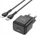 Фото СЗУ Hoco N32 Glory PD30W Type-C to Lightning (Black) на vchehle.ua