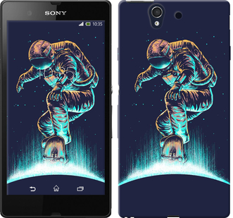 

Чехол Космонавт на скейтборде для Sony Xperia Z C6602 591390