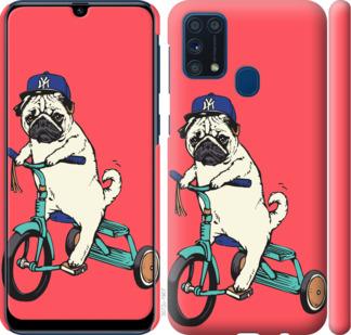 

Чохол Мопс на велосипеді на Samsung Galaxy M31 M315F 933365