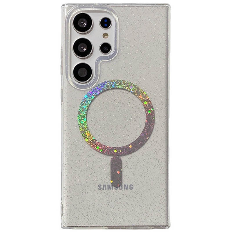 Купить Чехол TPU Eclipse Sparkle (MagFit) для Samsung Galaxy S25 Ultra (Clear) на vchehle.ua