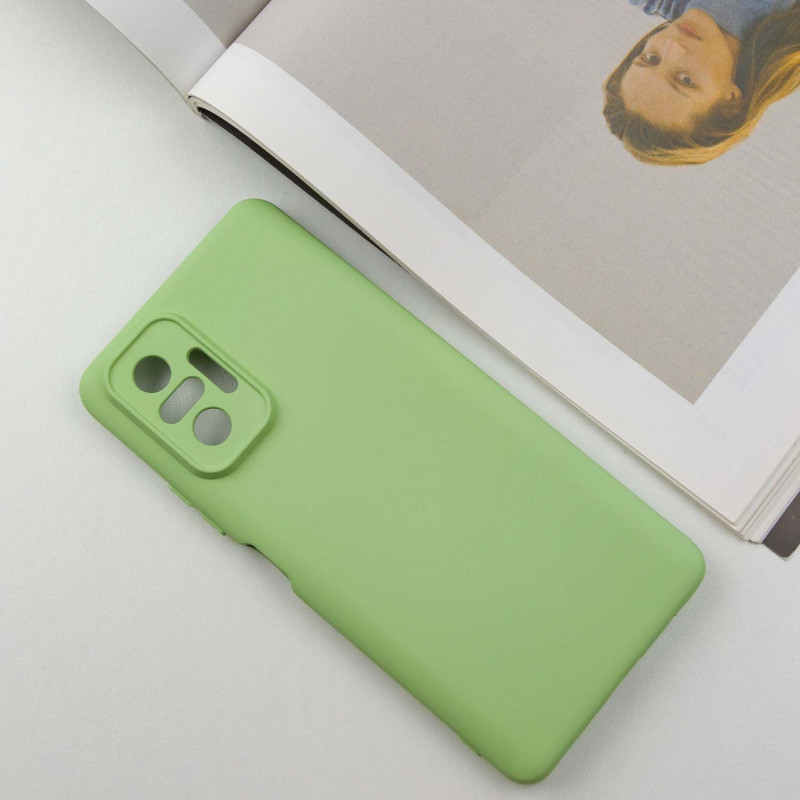 Фото Чохол Silicone Cover Lakshmi Full Camera (A) на Xiaomi Redmi Note 10 Pro / 10 Pro Max (Зелений / Pistachio) на vchehle.ua