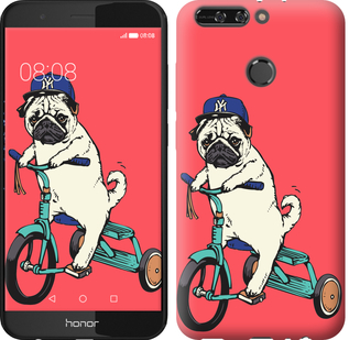

Чехол Мопс на велосипеде для Huawei Honor 8 Pro 642845