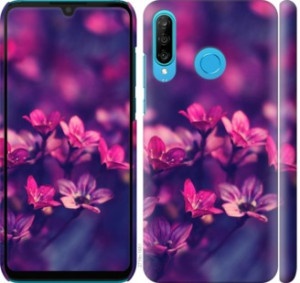 Чехол Пурпурные цветы для Huawei P30 Lite