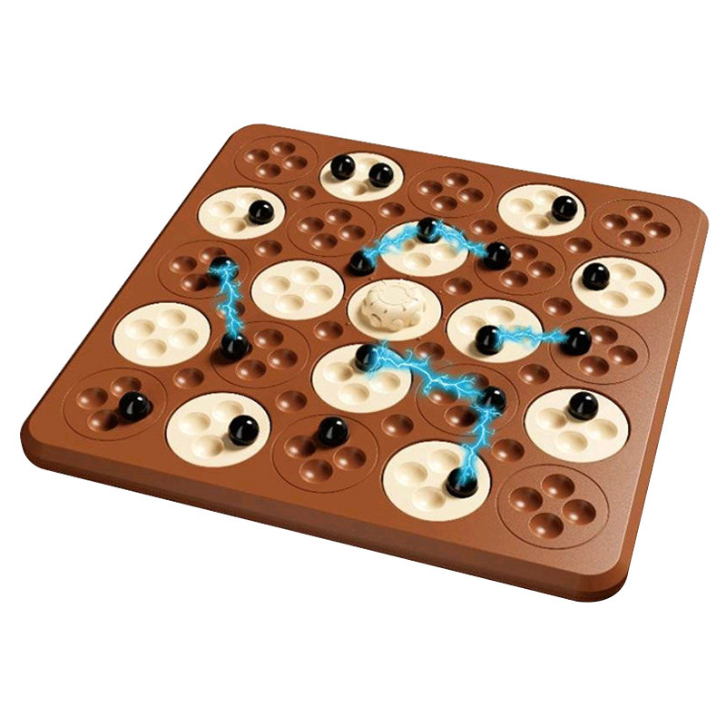 Настольная интерактивная игра Ummi ME-194 Magnetic Chess Game 5 in a Row (Brown)