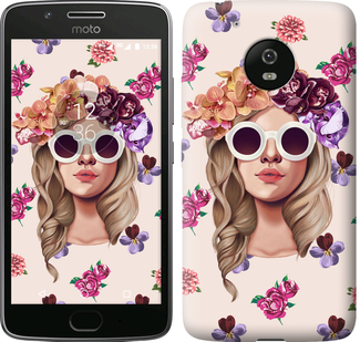 

Чохол Дівчина з квітами v2 на Motorola Moto G5 612338