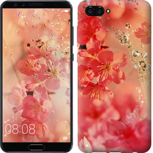 

Чехол Розовые цветы для Huawei Nova 2S 650310