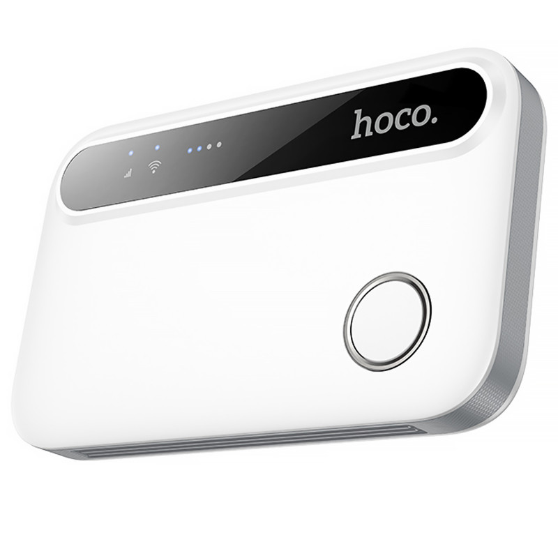 Портативный модем WiFi роутер Hoco HI41 150Mbps (Micro SIM) 2100 mAh (White)
