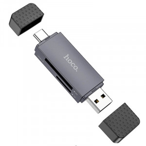 Картридер Hoco HB45 Spirit 2in1 USB/Type-C 3.0