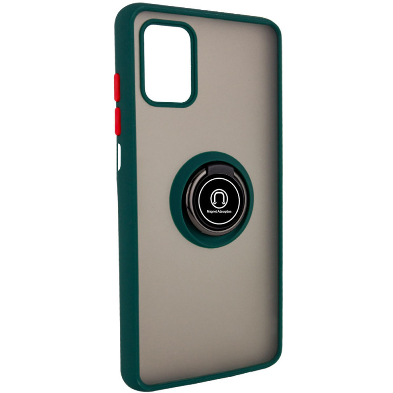 

TPU+PC чохол Deen ColorEdgingRing for Magnet на Samsung Galaxy M51 (Зелений) 1081663