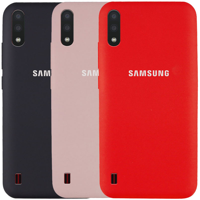 Чехол Silicone Cover Full Protective (AA) для Samsung Galaxy A01