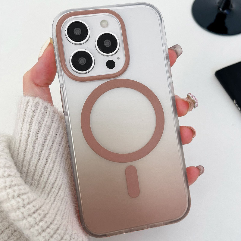 Фото Чохол TPU+PC Phantom with Magnetic Safe на Apple iPhone 16 Pro Max (6.9") (Golden) на vchehle.ua