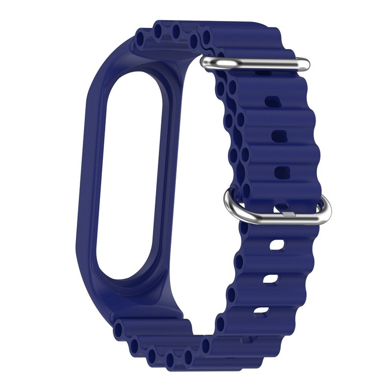Ремінець Ocean Band для Xiaomi Mi Band 9/8 (Синій / Blue) в магазині vchehle.ua