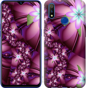Чехол Цветочная мозаика для Realme 3 Pro