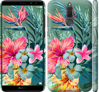 

Чохол Тропічні квіти v1 на Huawei Mate 10 Lite 845269