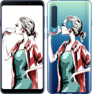 

Чехол Девушка с бокалом для Samsung Galaxy A9 (2018) 841332
