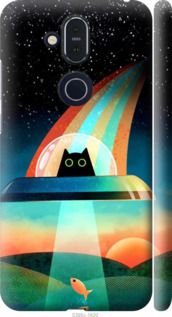 

Чохол Кот, нло, радуга, рыба для Nokia 8.1 1403455