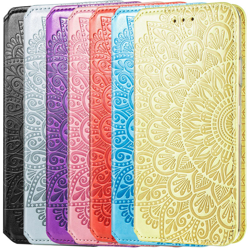 Кожаный чехол-книжка GETMAN Mandala (PU) для Xiaomi Mi 10T / Mi 10T Pro
