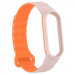 Фото Ремешок Dual-color Magnetic для Xiaomi Mi Band 7/6/5/4/3 (Light Pink / Orange) в магазине vchehle.ua