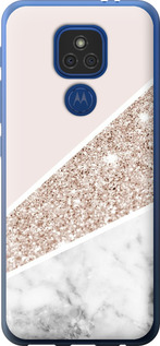 Чехол Пастельный мрамор для Motorola E7 Plus