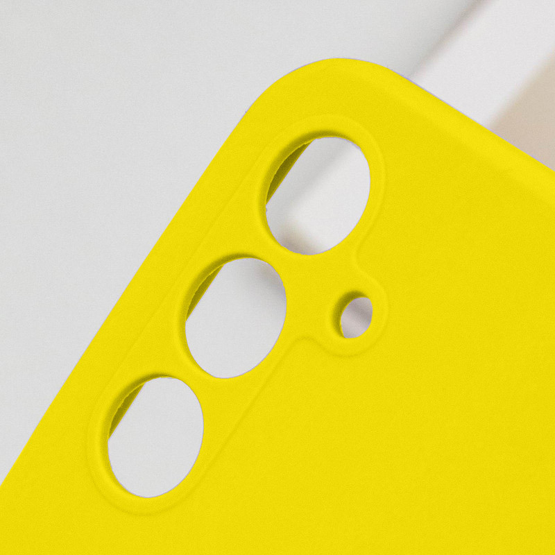 Заказать Чехол Silicone Cover Lakshmi Full Camera (AAA) для Samsung Galaxy A55 (Желтый / Yellow) на vchehle.ua