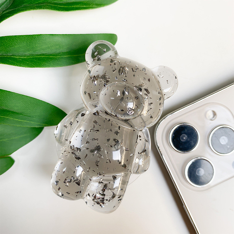 Фото Держатель для телефона Popsocket Big Bear Shimmer (Grey) на vchehle.ua