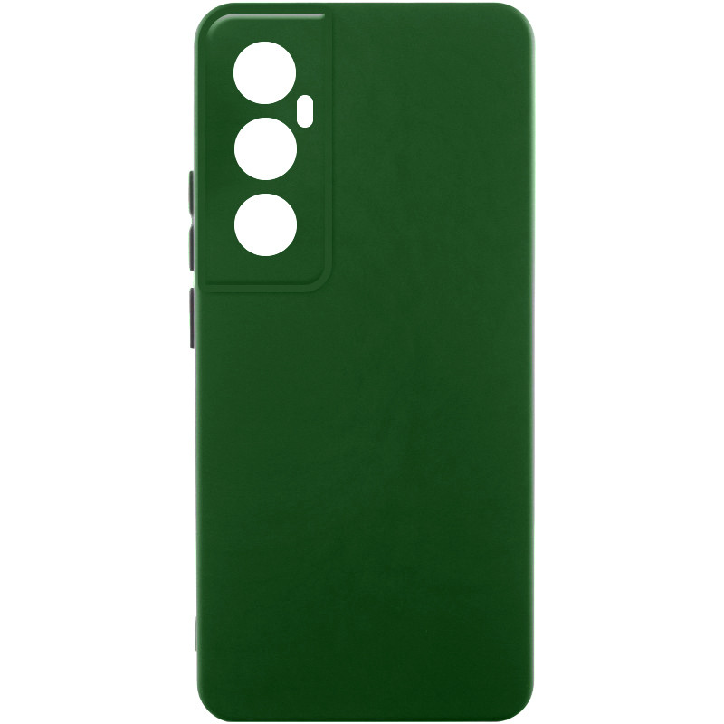 Чехол Silicone Cover Lakshmi Full Camera (AA) для Realme C65 4G (Зеленый / Dark green)