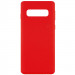 Уценка Чехол Silicone Cover Full without Logo (A) для Samsung Galaxy S10 (Дефект упаковки / Красный / Red)