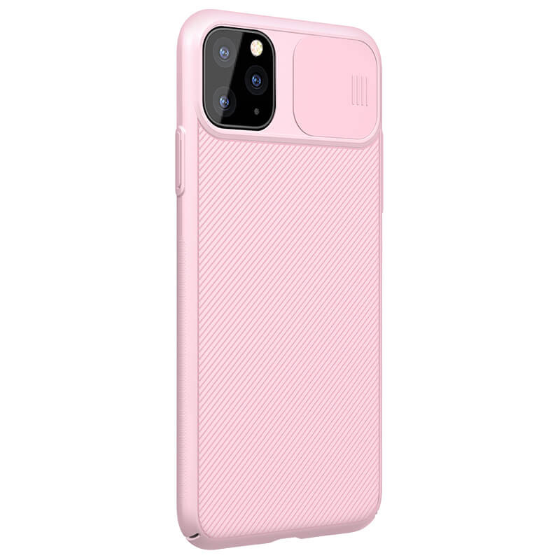 Купити Карбонова накладка Nillkin Camshield (шторка на камеру) на Apple iPhone 11 Pro (5.8") (Рожевий / Pink) на vchehle.ua