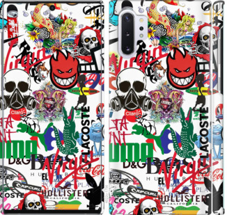 

Чехол Many different logos для Samsung Galaxy Note 10 Plus 791512