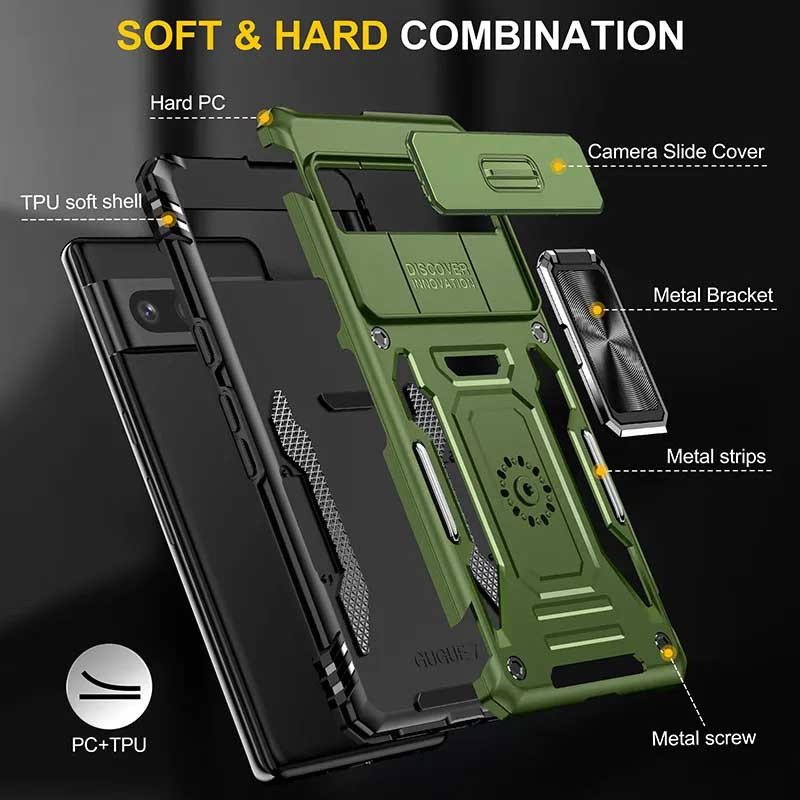 Ударопрочный чехол Camshield Army Ring для Google Pixel 7 Pro в магазине vchehle.ua