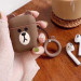Силиконовый футляр Cartoons&Heroes для наушников AirPods 1/2 + кольцо (Мишка) в магазине vchehle.ua