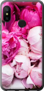 Чехол Розовые пионы для Xiaomi Redmi 6 Pro