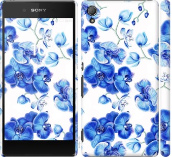 

Чехол Голубые орхидеи для Sony Xperia Z3+ 725092