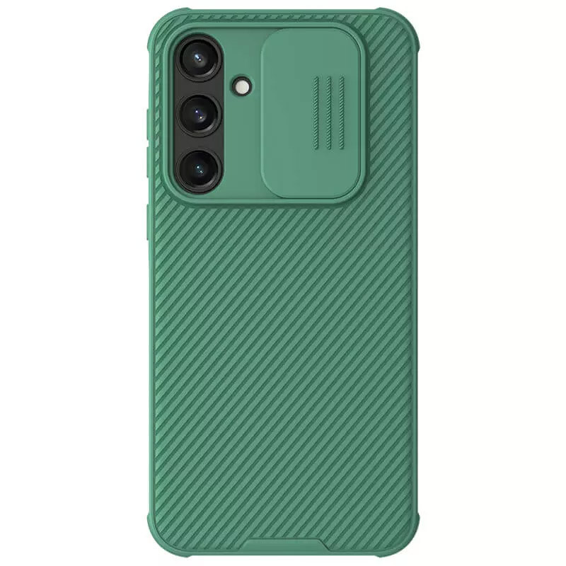 Карбонова накладка Nillkin CamShield Pro на Samsung Galaxy A55 (Deep Green)