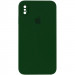 Чохол Silicone Case Square Full Camera Protective (AA) на Apple iPhone XS Max (6.5") (Зелений / Army green)