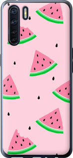 Чехол Розовый арбуз для Oppo A91