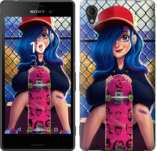 

Чохол Прикольна дівчинка зі скейтбордом на Sony Xperia M4 Aqua E2312 618299