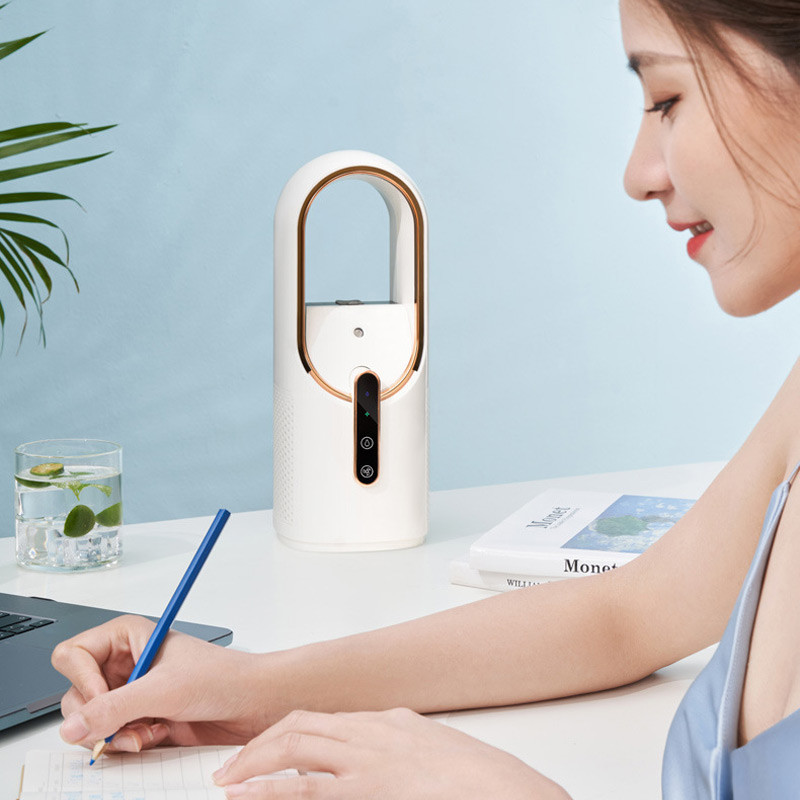 Настольный вентилятор F6 2in1 с увлажнителем воздуха 2200mAh (White) в магазине vchehle.ua