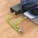 Дата кабель-шнурок Hoco GH5 Elegant Type-C to Lightning (0.21m) (Fluorescent Green) в магазині vchehle.ua