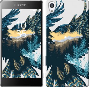 Чехол Арт-орел на фоне природы для Sony Xperia Z5 Premium E6883