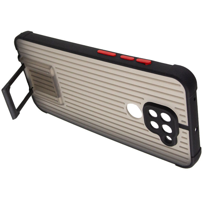 

TPU+PC чохол Bracket для Xiaomi Redmi Note 9 (Чорний) 1210267